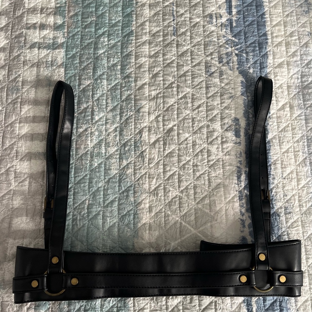 DISTURBIA Maeve Western Brass Harness Size S/M - Picture 9 of 10